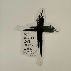 ⚪️Micah 6:3 Bible Verse Biblical Vinyl Sticker Decal